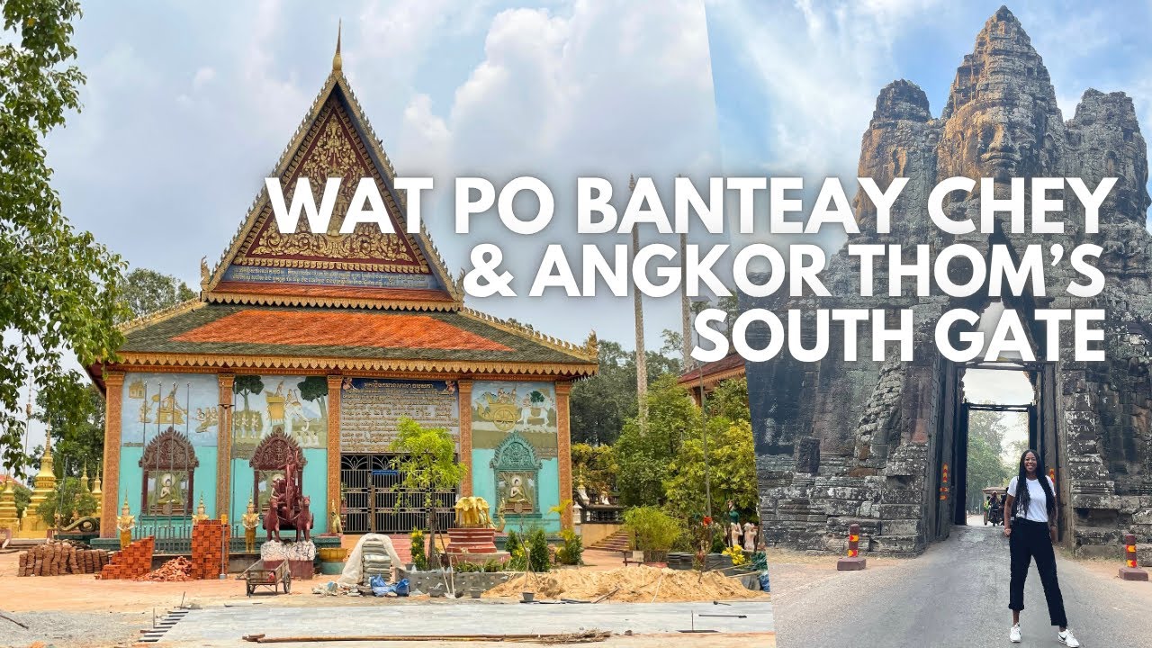The most famous gate in Siem Reap & Discovering a Buddhist Temple.