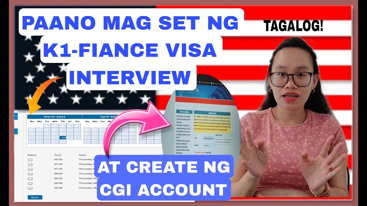 PAANO MAG SET NG K1-VISA INTERVIEW SA US EMBASSY MANILA+ PAANO MAG CREATE NG CGI ACCOUNT #k1visa #k1