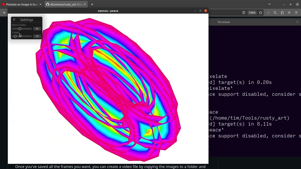 Dozens of creative coding projects to try using Rust, Nannou and egui