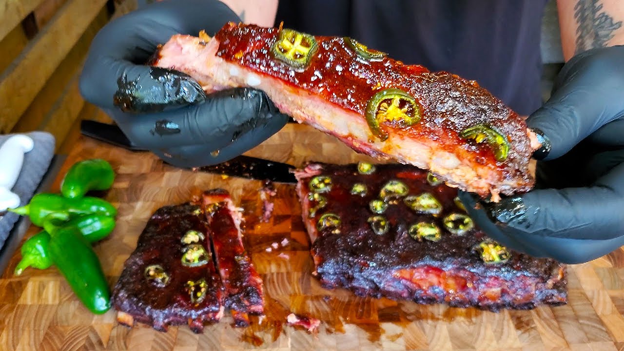 Jalapeno Spare Ribs on Kettle Grill Recipe