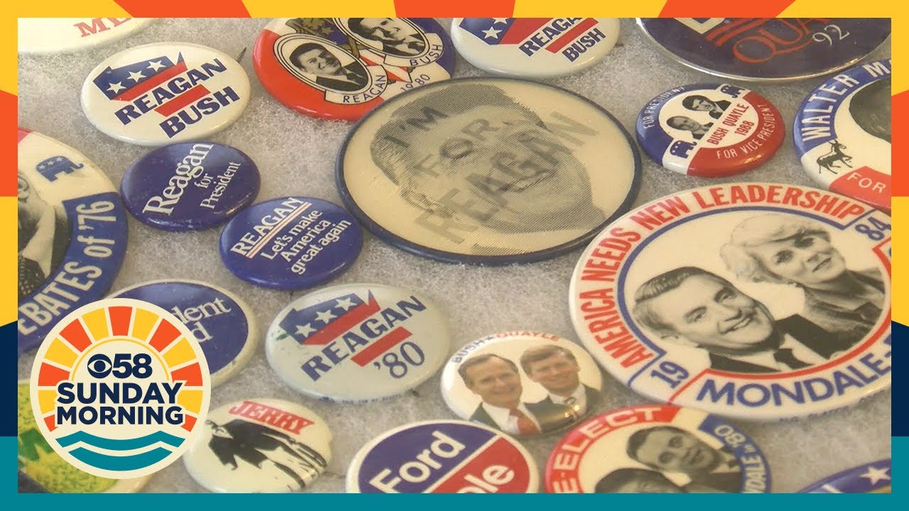 'I truly am a political junkie': Check out Carl Toepel's massive campaign button collection