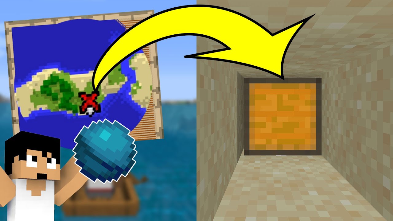 1マス掘りで宝の地図の場所探せる方法を発見！？Part134【マイクラ】