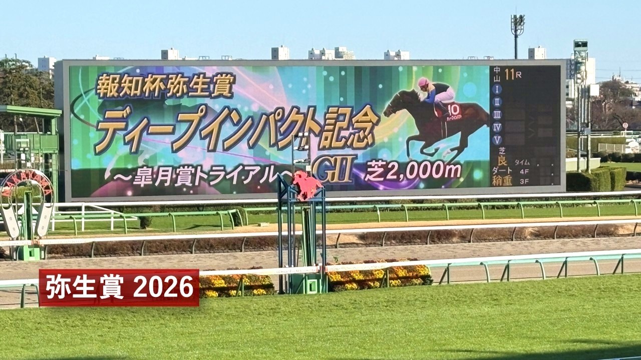 2026年 弥生賞 | バステール | ライヒスアドラー | アドマイヤクワッズ | タイダルロック | 現地レース映像 | 中山競馬場 | スマシ観戦 | 芝2,000