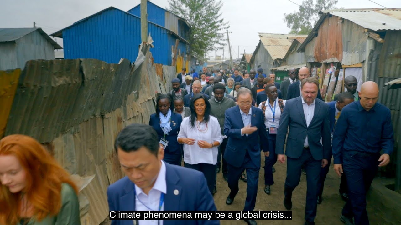 International delegation visits Mukuru during #AfricaClimateSummit23