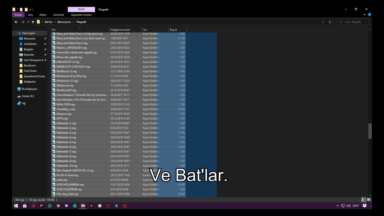 sonoyuncu 2021 Bat,Makro,Ayar'lar herşey.