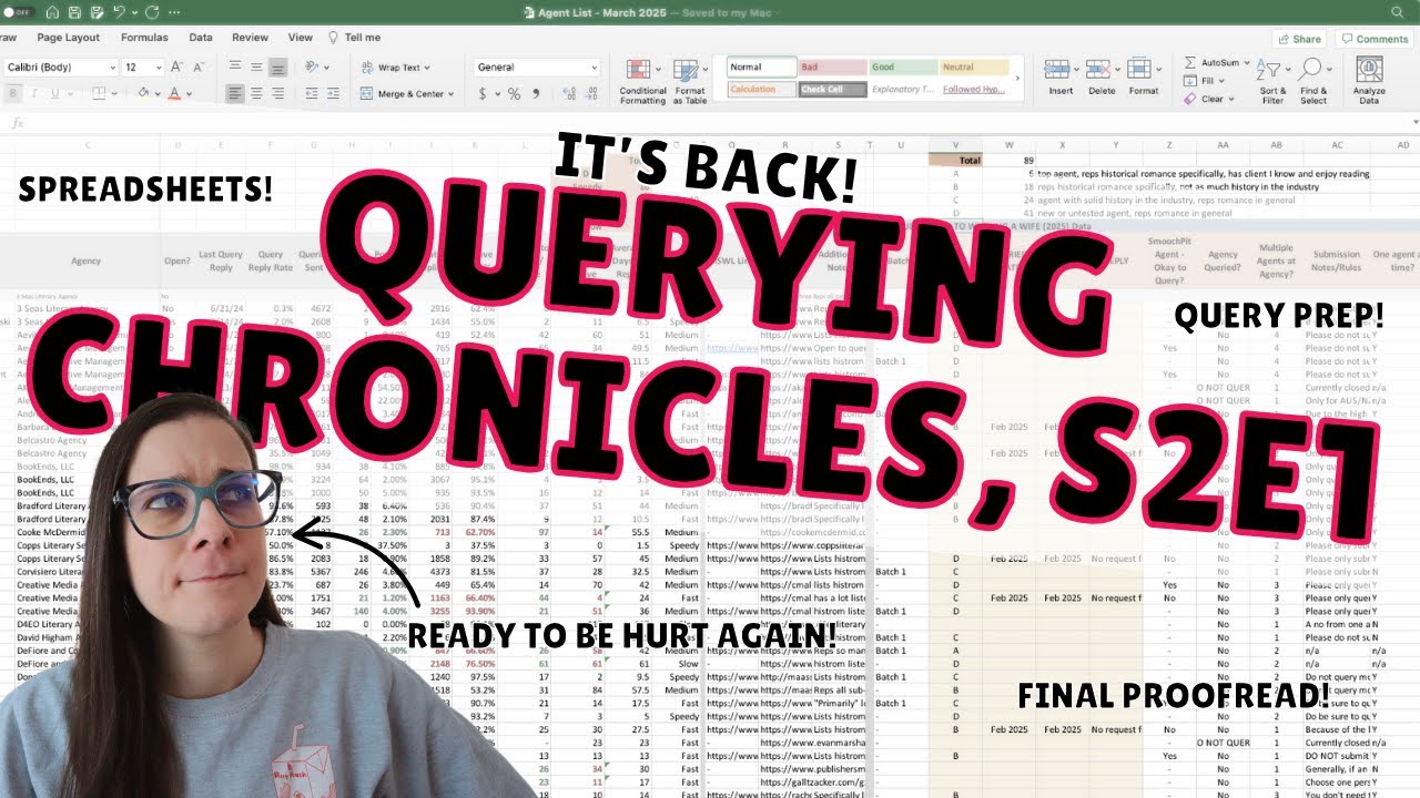 QUERYING CHRONICLES, S2, Ep.1: A final proofread, prepping to query, & sharing my querying strategy!