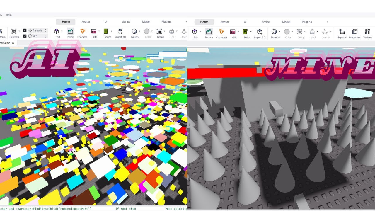 AI vs me which one can make the best game