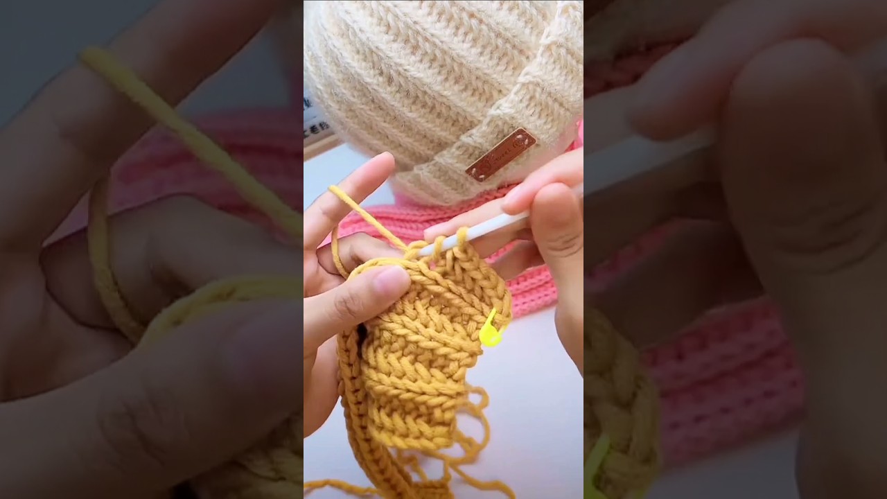 Cozy Crochet Cap Tutorial 👒 #shorts #crochets #handmade #knitting