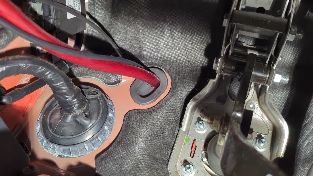 Wolfbox install Part 30 - Firewall grommet inside