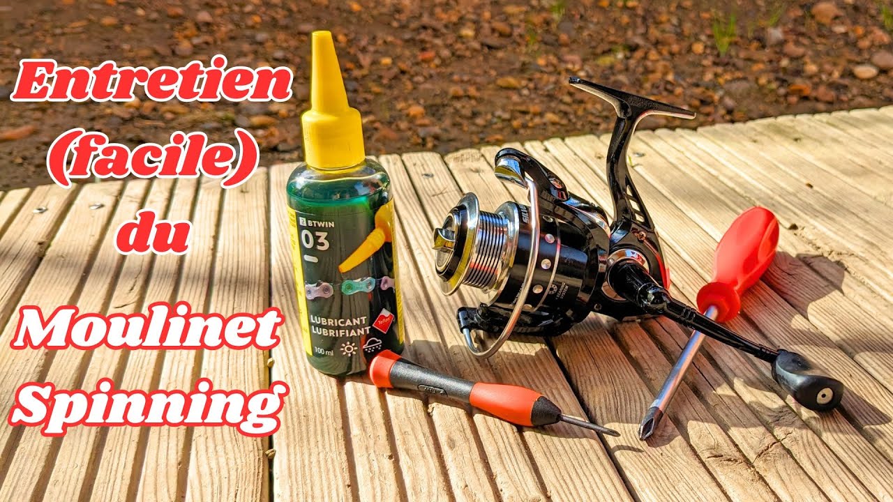 Tuto matériel: COMMENT ENTRETENIR FACILEMENT son MOULINET SPINNING