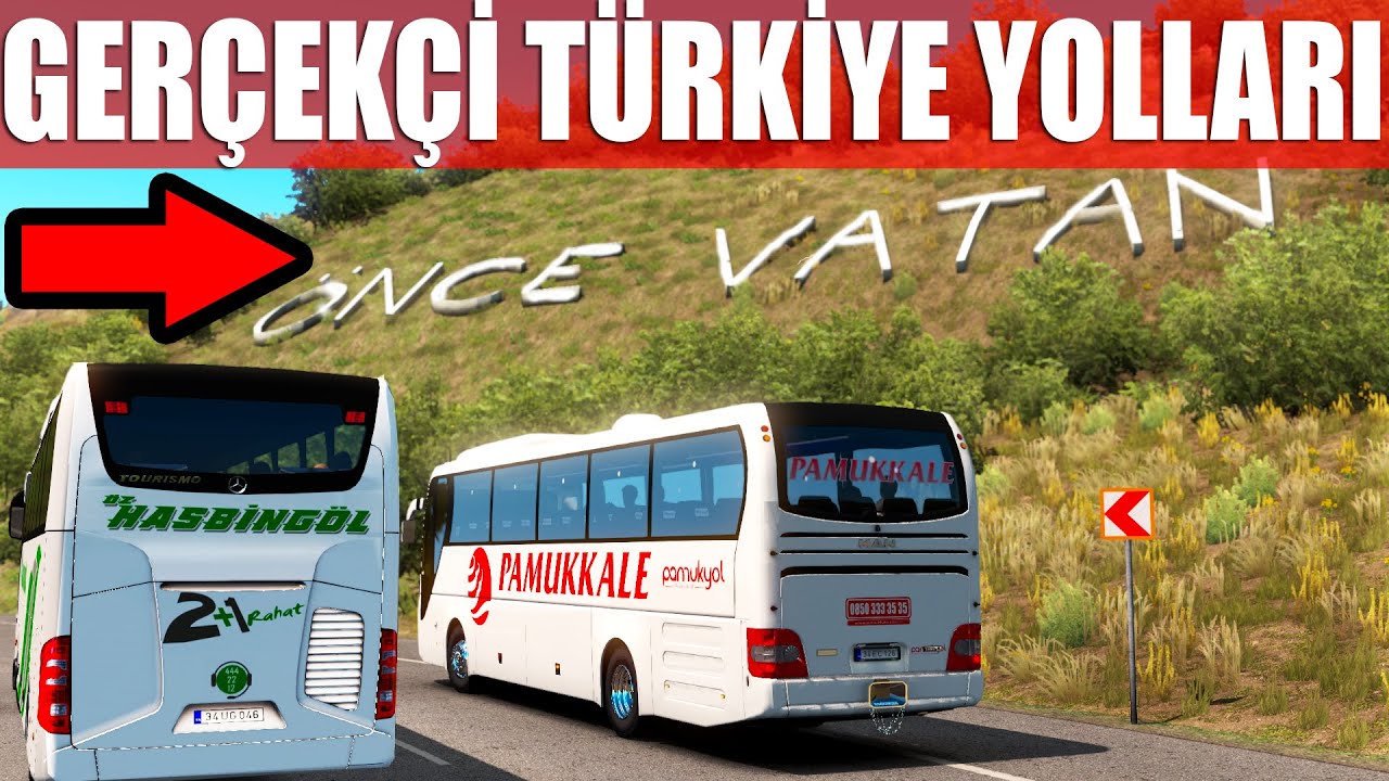 ETS 2 1.39 GERÇEKÇİ TÜRKİYE HARİTASI / ÇANAKKALE-İZMİR / OTOBÜS MODU