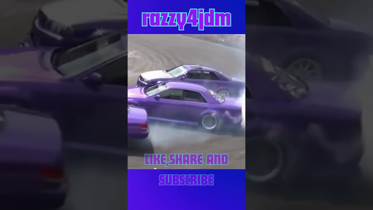 😎TRIPLE🟣 JZX🔰 TANDEM STYLE DRIFT💜PURPLE RAIN🤓 #razzy4jdm #jzx100 #jzx #chaser #cresta #mark2 #japan