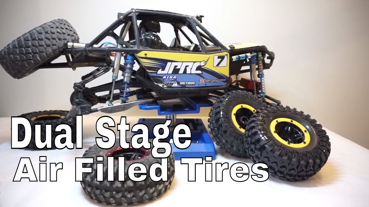 Axial Bomber RR10 - Dual Stage Air Filled Tires and Testing At Pavement
