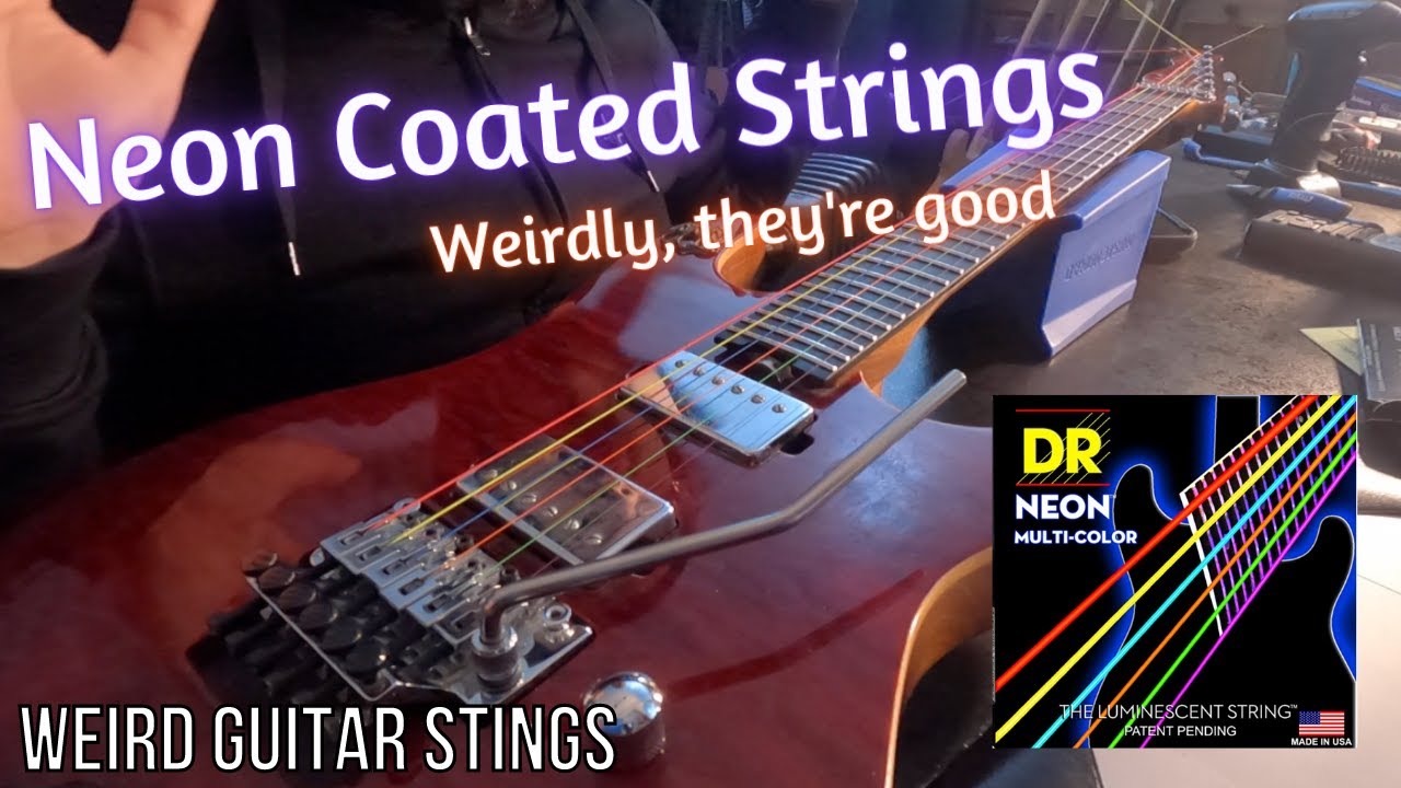 Neon Coated Strings. How Good Can They Be? | Weird Guitar Strings