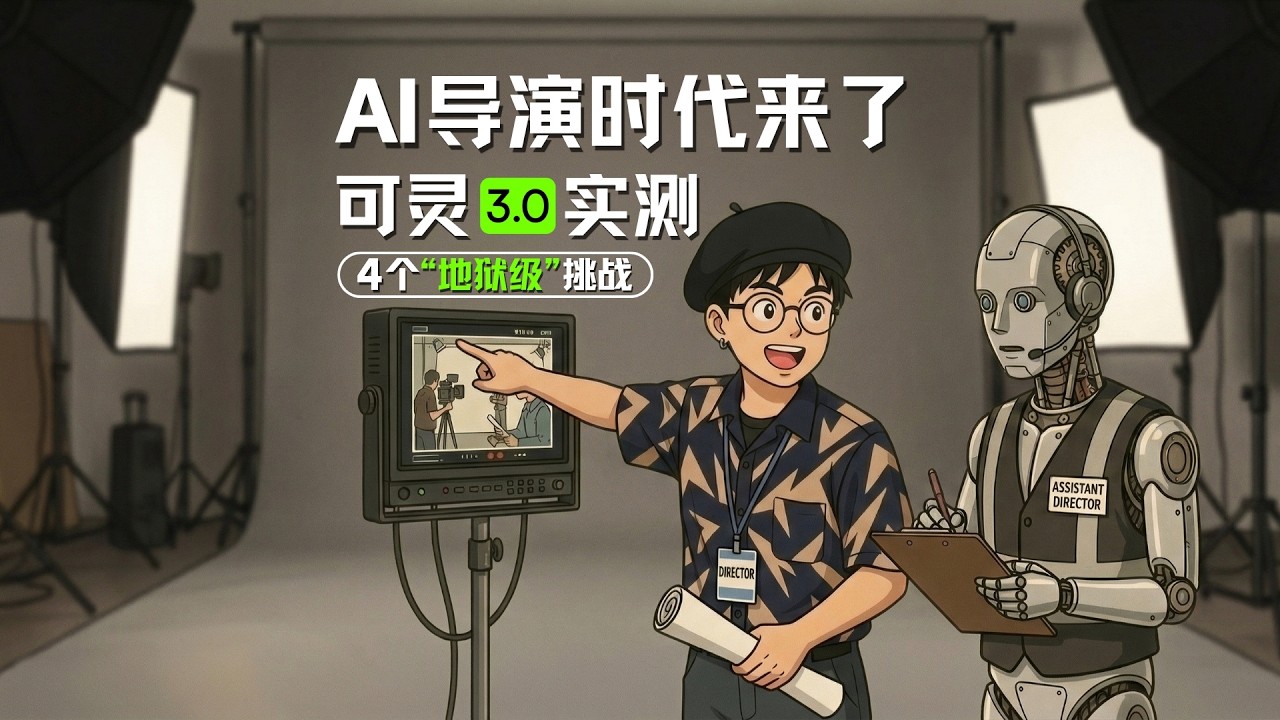 AI导演时代真的来了？可灵3.0实测