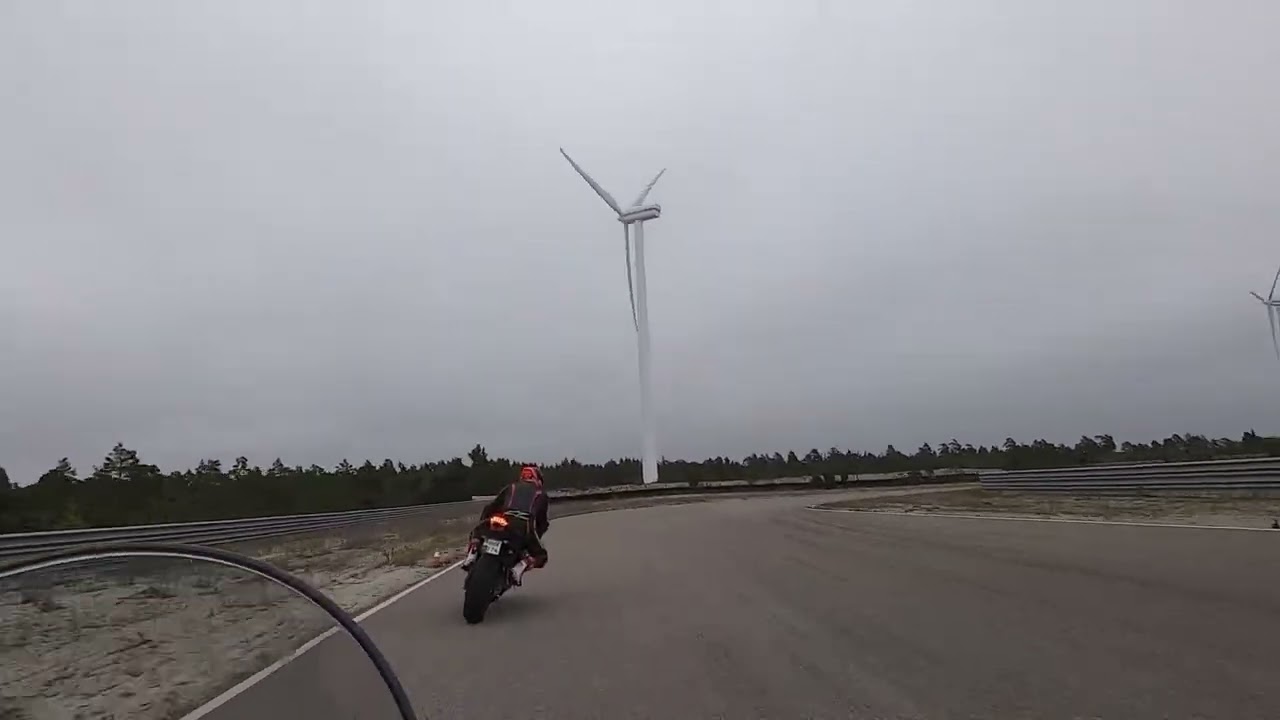 Test av spårval med CBR1000 på Gotland Ring 7.3km 230819