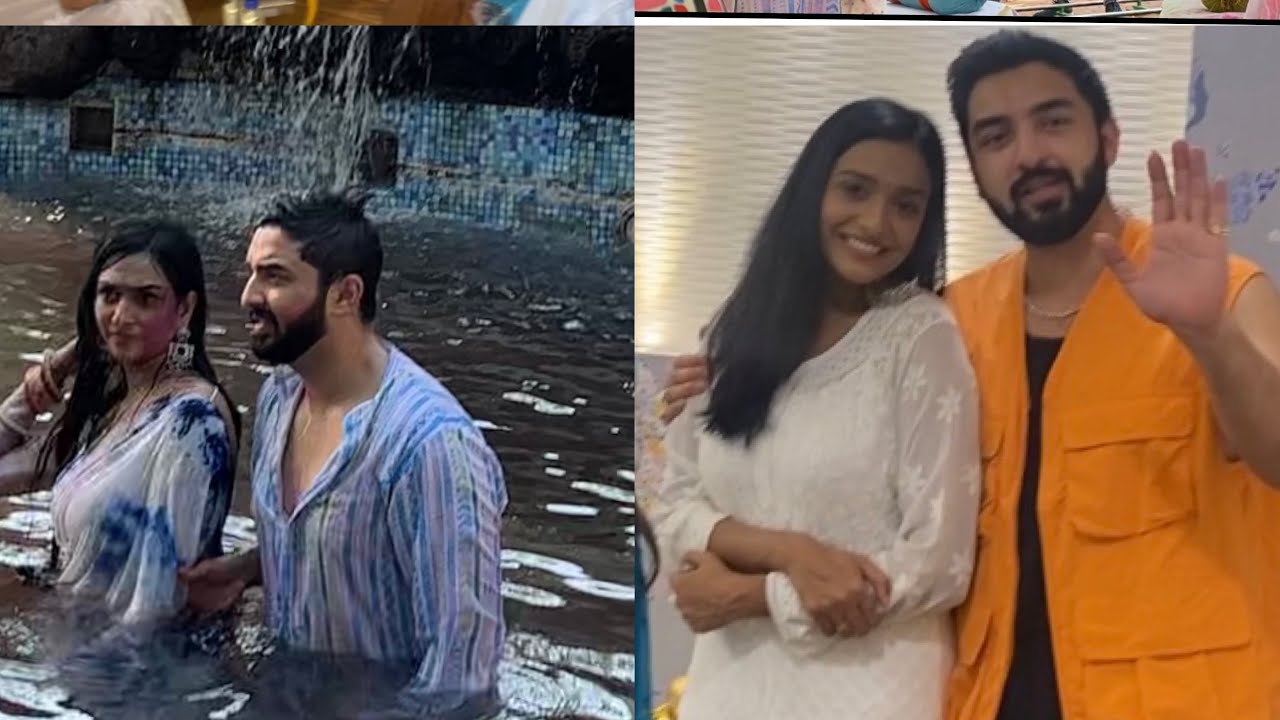 Behind the scenes of Holi shoot, Rohit’s housewarming party #bhagyalakshmi ￼#behindthescenes