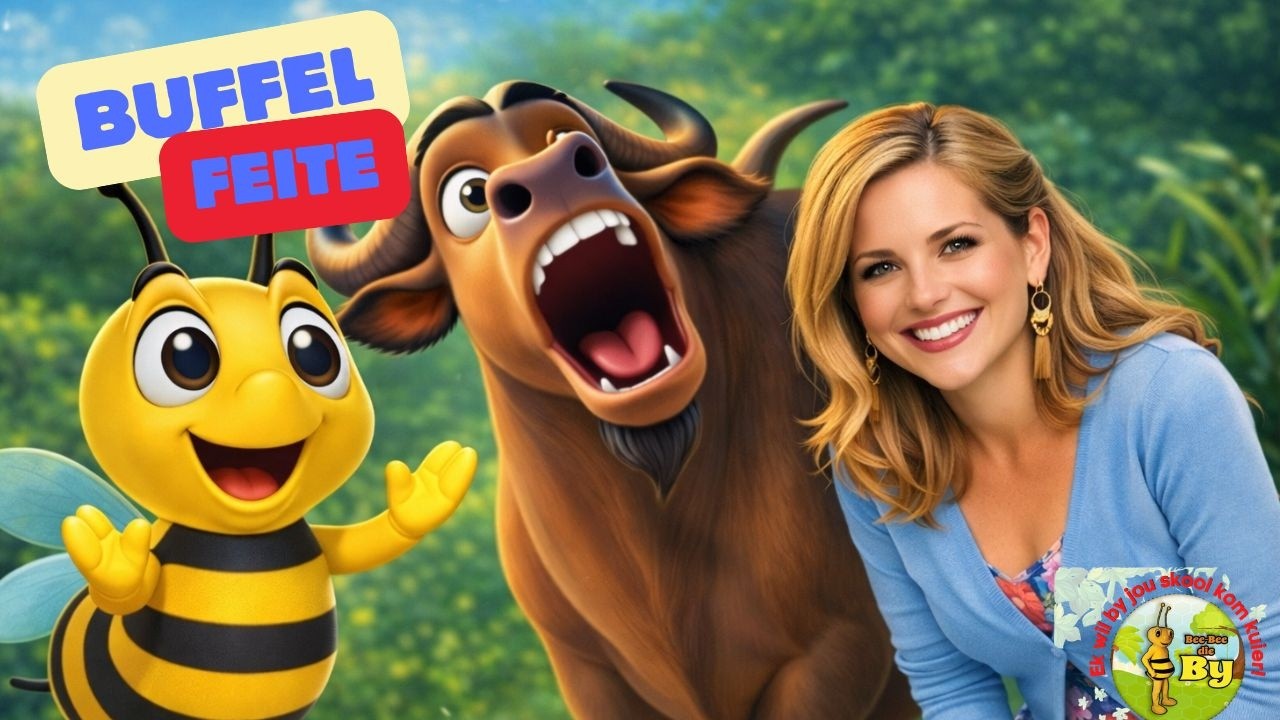 BUFFEL Feite vir Kinders 🐃 | Bee-Bee die By Interaktief | Afrika Diere Episode 1