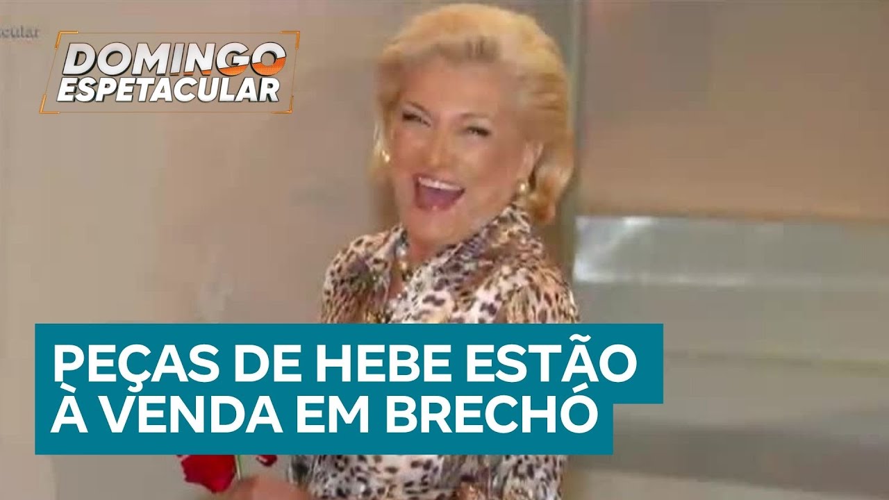 Peças exclusivas do guarda-roupas de Hebe Camargo são colocadas à venda em brechó
