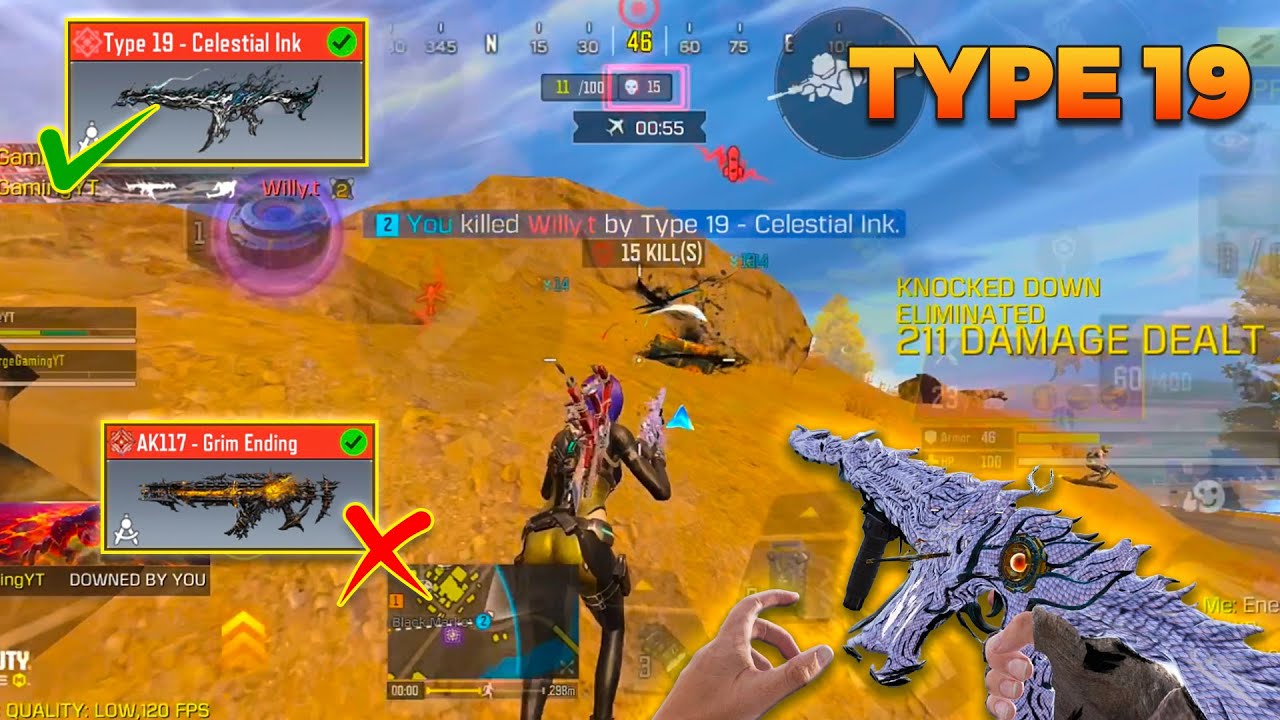 This Gunsmith Makes Mythic Type 19 worth using over AK117 - Grim Ending Mythic!??😦 | COD Mobile BR !