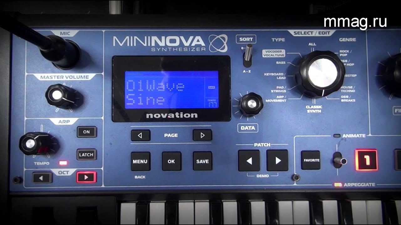 Novation Mininova - детальный обзор секции синтеза