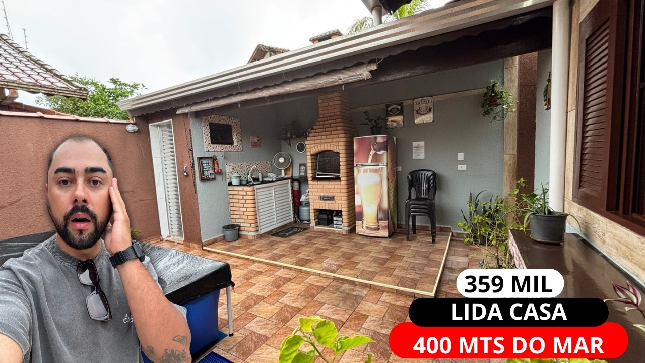 LINDA CASA ACONCHEGANTE PRONTA PARA MORAR em ITANHAÉM Litoral Sul de SP