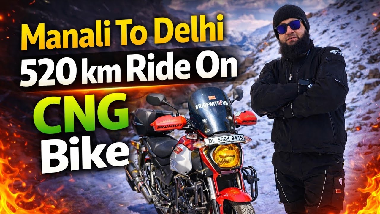 Manali To Delhi On Cng Bike | Manali Se Delhi Cng Bike Se | Bajaj Cng Bike | Bajaj Freedom Cng Bike