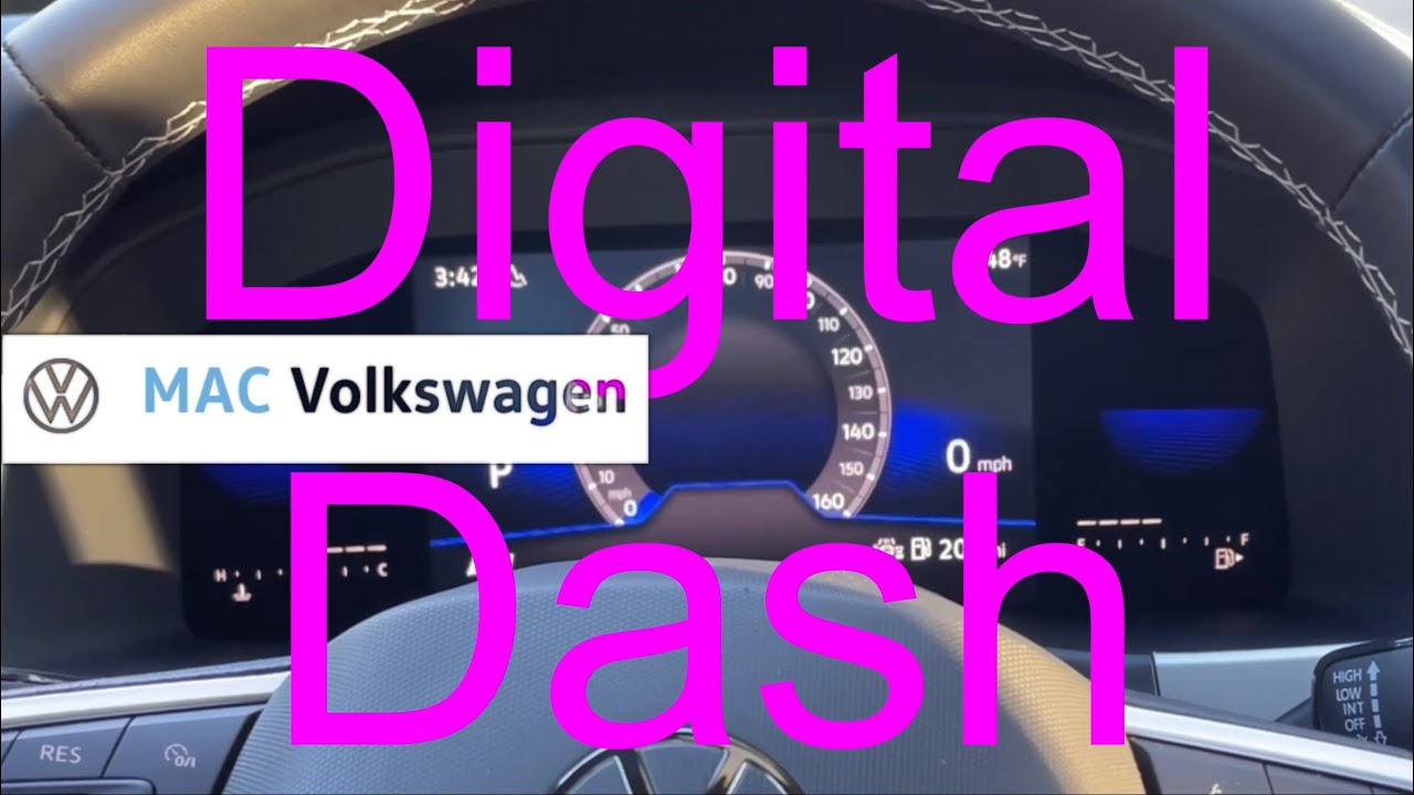 2022 Volkswagen Atlas Cross Sport Digital Dash Demo