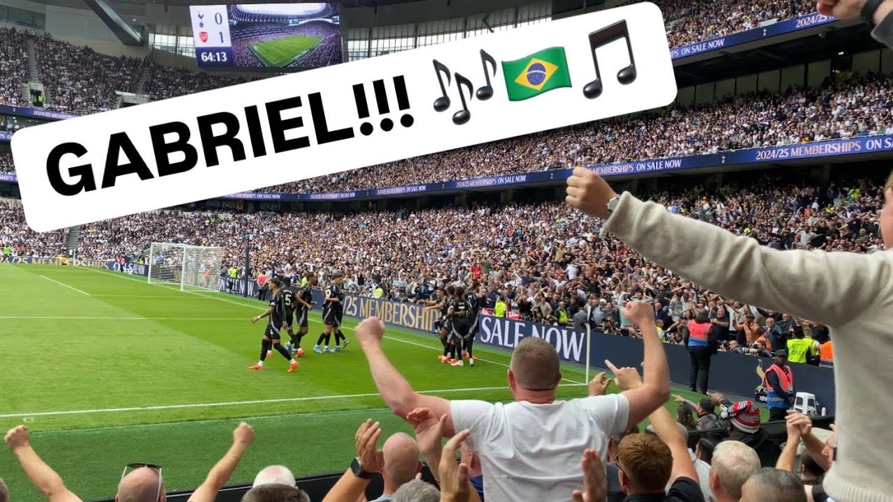 GABRIEL WINNING GOAL!!!⚽️🤯🔥Tottenham 0-1 Arsenal (16/09/24)