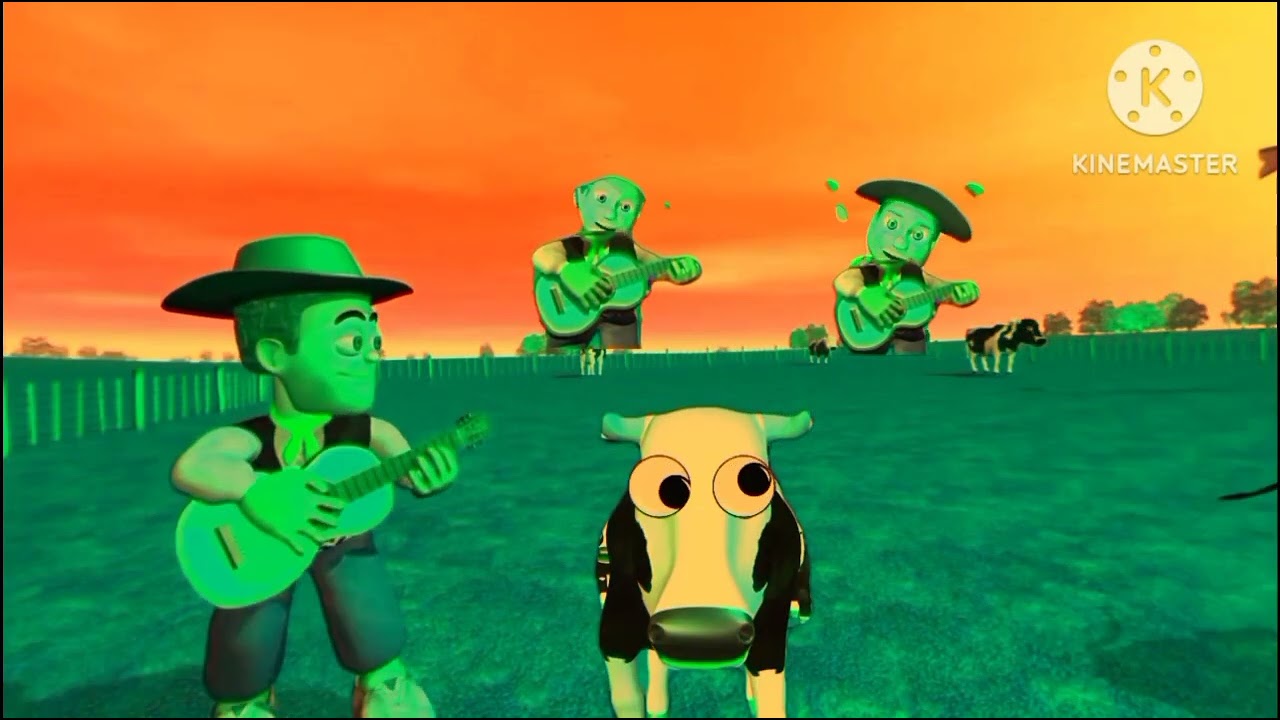 La vaca lola 360° effects & animation.sound variations,Canciones de la granja y Zeñon.