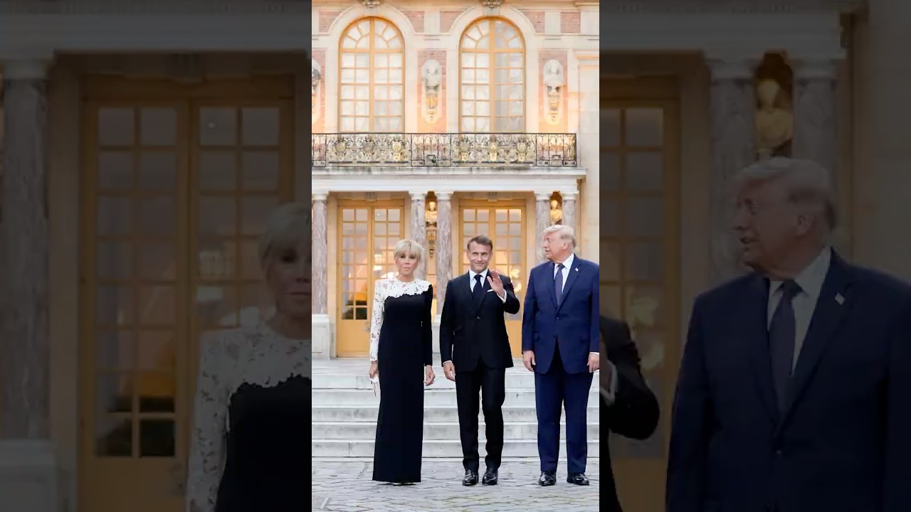Trump Calls Brigitte Macron an 'Amazing Woman' at Versailles