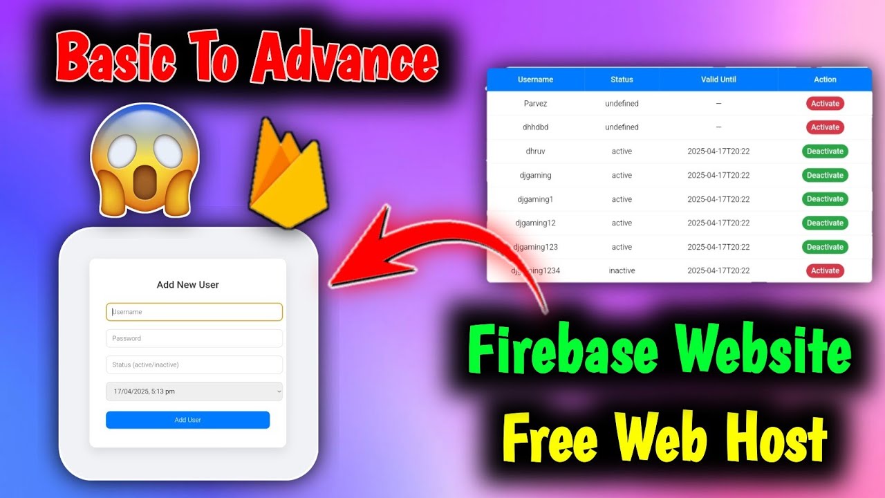 How To Make User Management Website Free Of Cost Web Hosting Ui/Ux Design Sketchware Connect Admin 😱