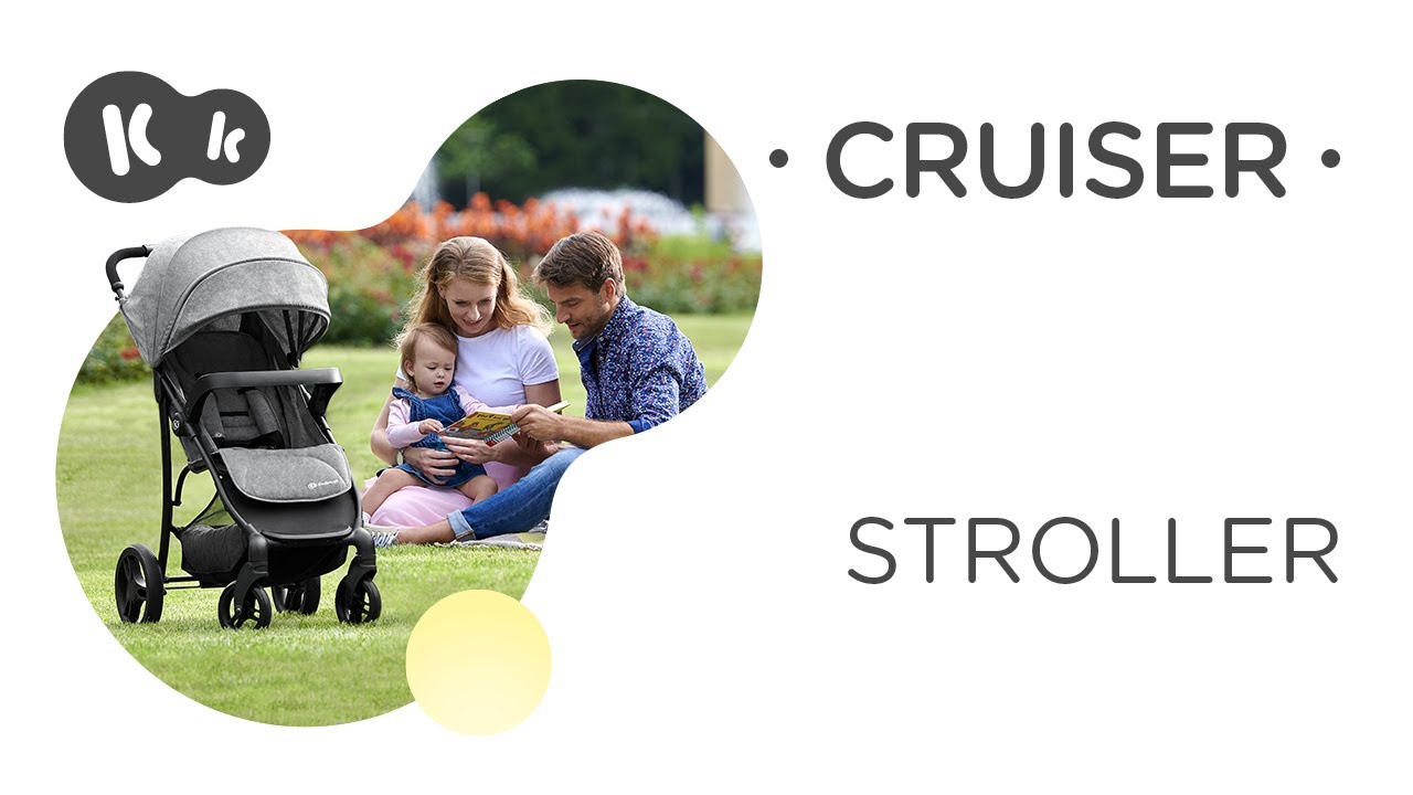Kinderkraft CRUISER stroller with tray | with shock absorbers on all four wheels