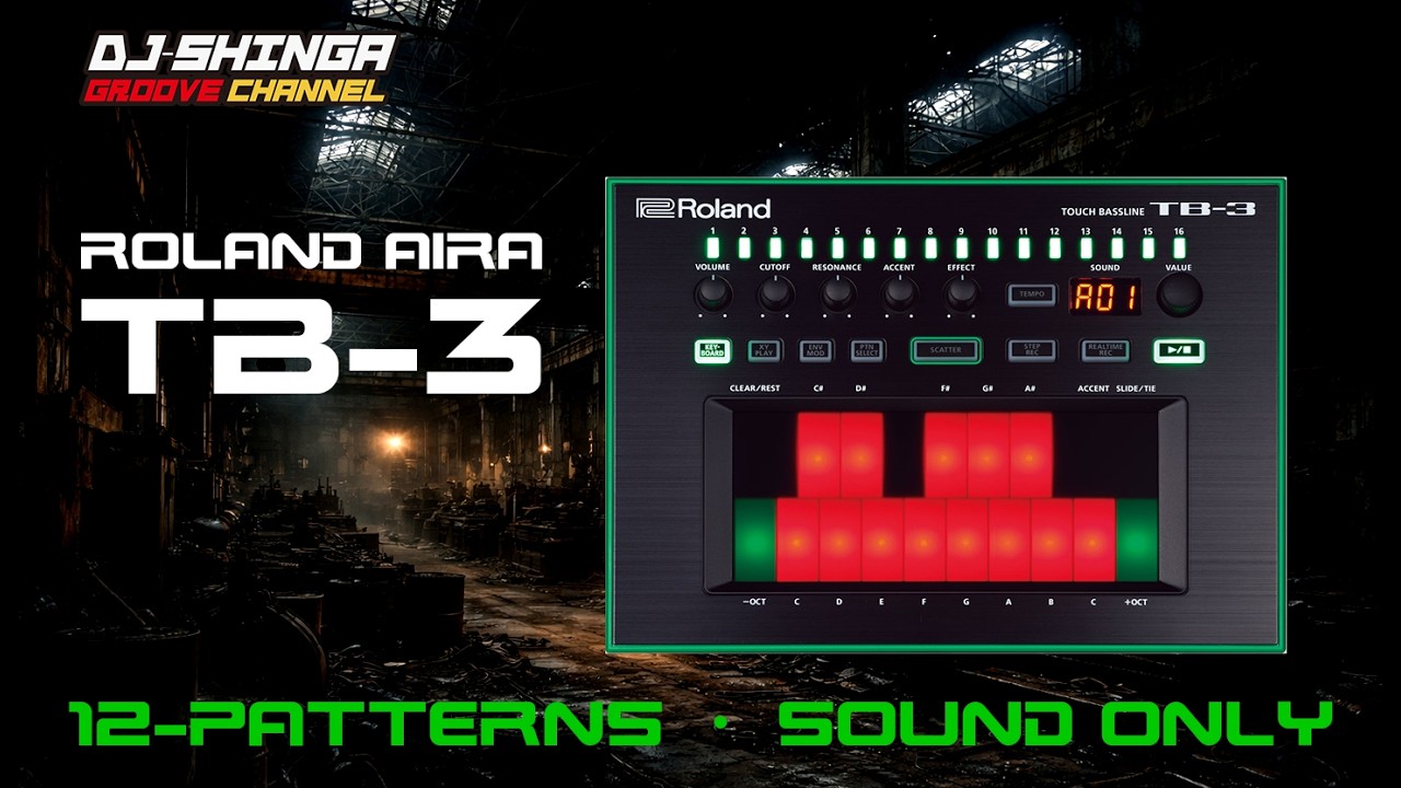 Roland AIRA TB-3【12-PATTERNS/SOUND ONLY】