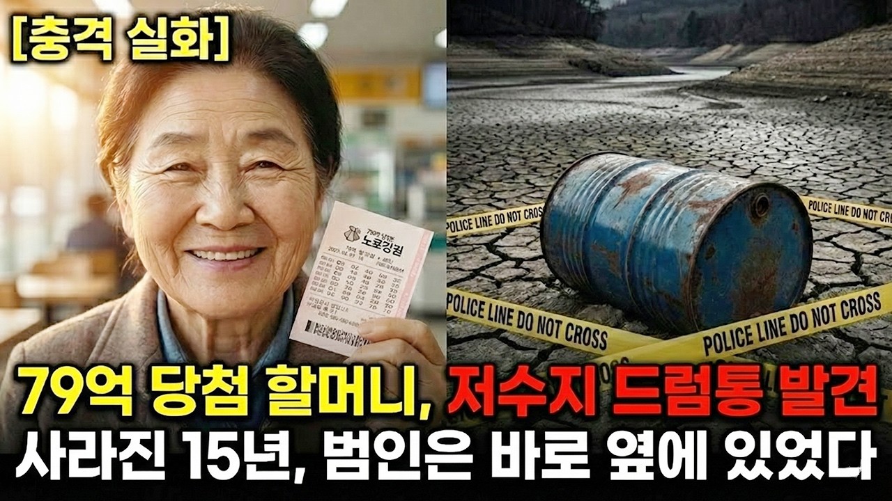 2009년 영동고속도로 휴게소 79억 로또당첨 청소부 할머니 실종사건… 15년 뒤 가뭄으로 드러난 저수지 드럼통 속의 충격적 진실
