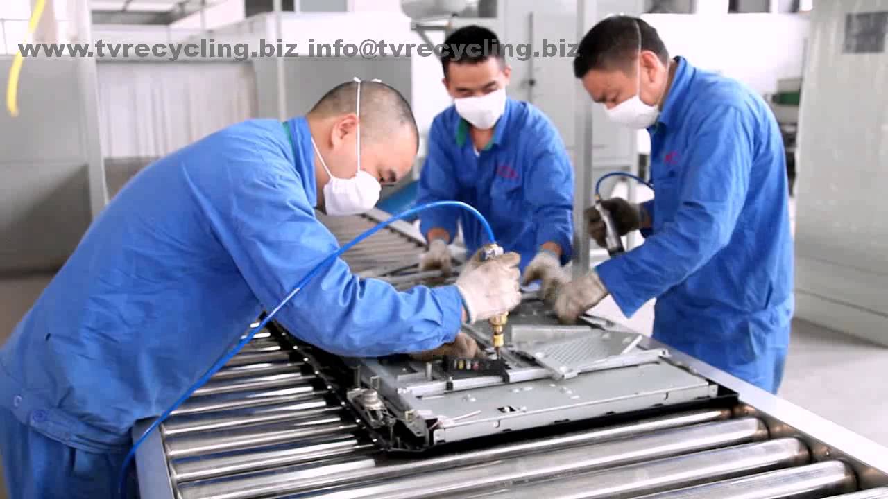 LCD recycling line