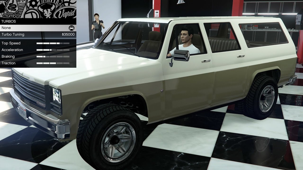 GTA 5 — кастомизация оригинального автомобиля — Declasse Rancher XL (Chevrolet Suburban 80-х годов)