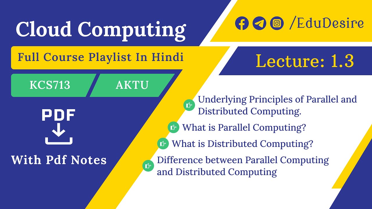Underlying Principles of Parallel and Distributed Computing | AKTU