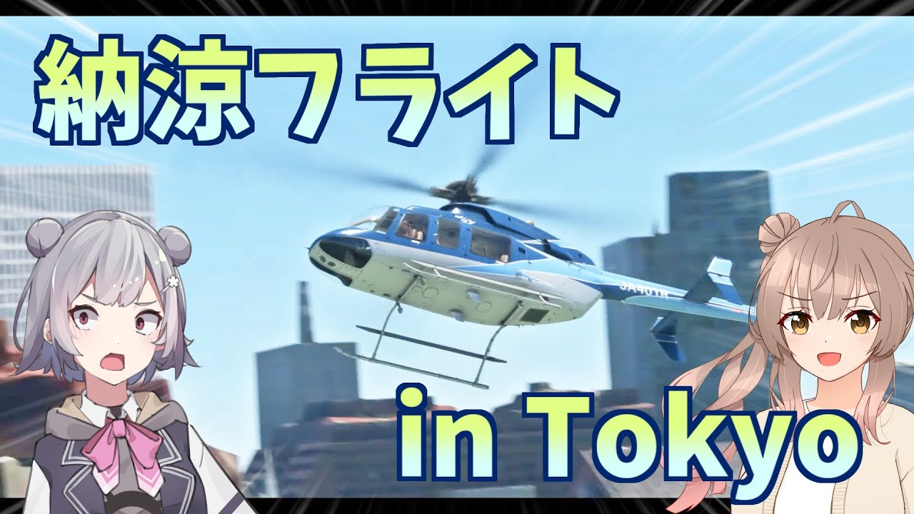 【MSFS】コンクリートジャングルを駆ける納涼フライト