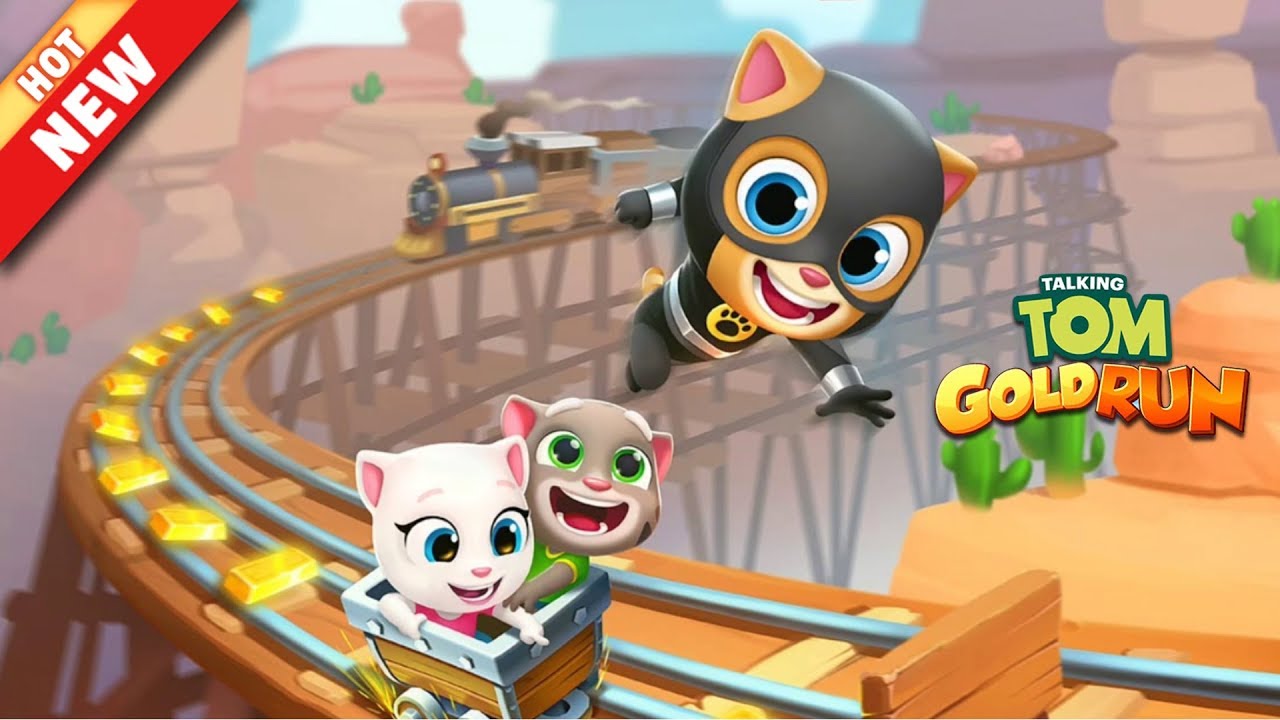 Talking Tom Gold Run New MINING CART RIDE