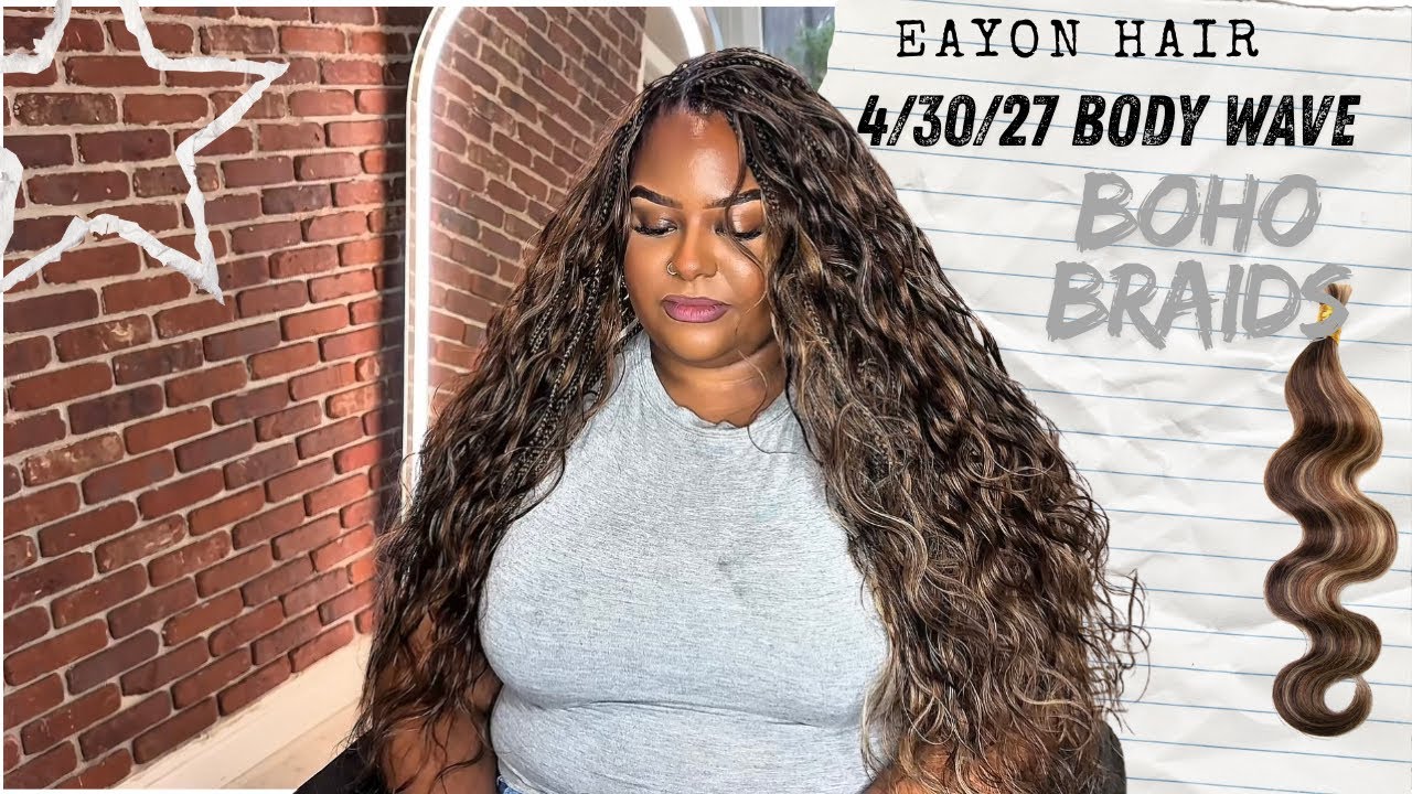 Blend #4/27/30 Color Medium Boho Braids Style FT. EayonHair
