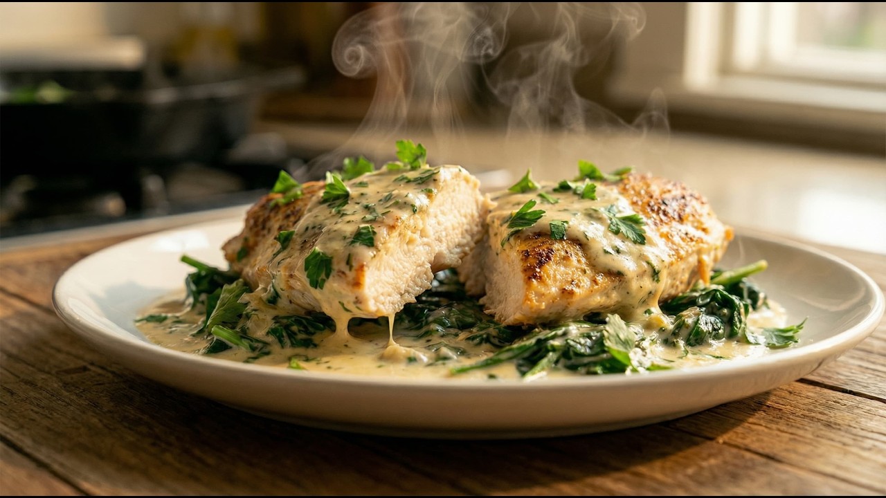 Quick & Easy Spinach Main Dish 🥬🍗