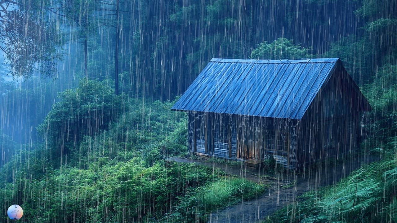 Relieve Stress & Beat Insomnia with Night Thunderstorm, Heavy Rain and Thunder