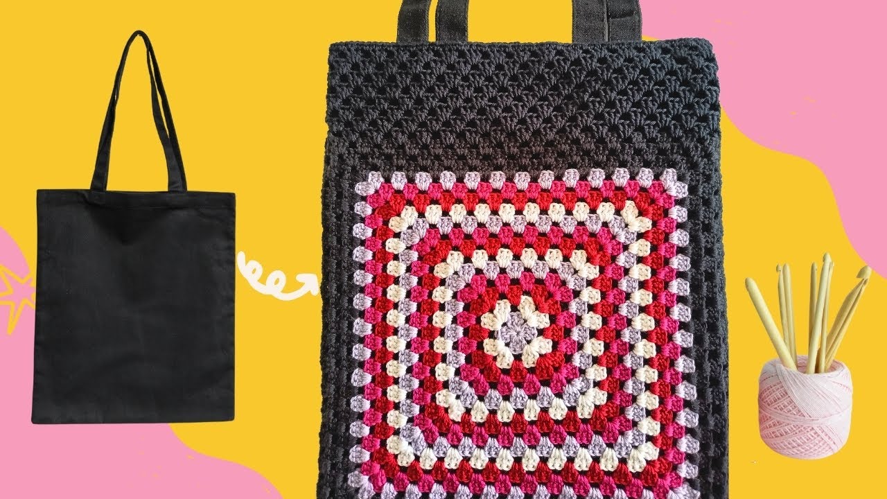 BOLSO TEJIDO A CROCHET | GANCHILLO | BOLSO GRANNY | TUTORIAL PASO A PASO