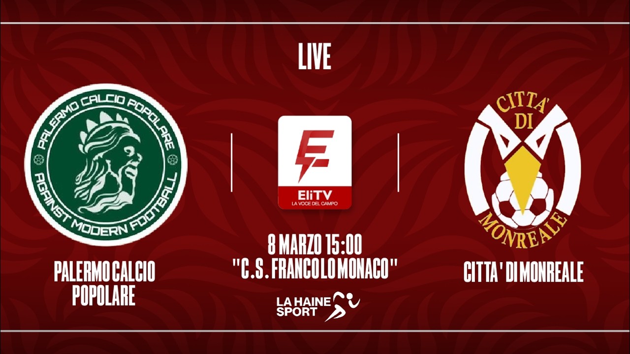 Palermo Calcio Popolare-Città di Monreale | 18ª Giornata 1ª Categoria | Full match