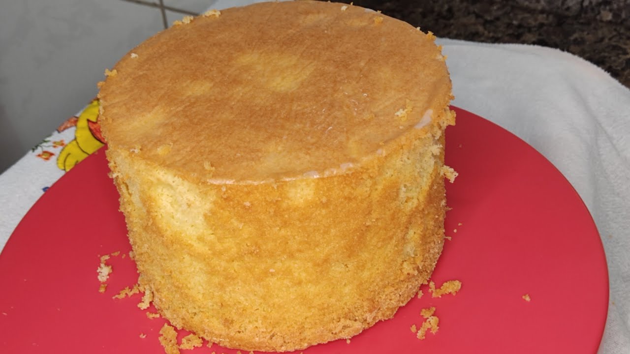 Pão de ló com 3 ingredientes! Forma 15 por 10