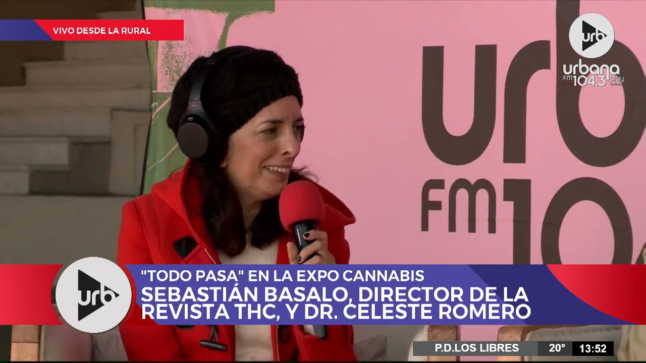 Dra. Celeste Romero y Sebasti&aacute;n Basalo, director de la Revista THC, en #TodoPasa desde ExpoCannabis