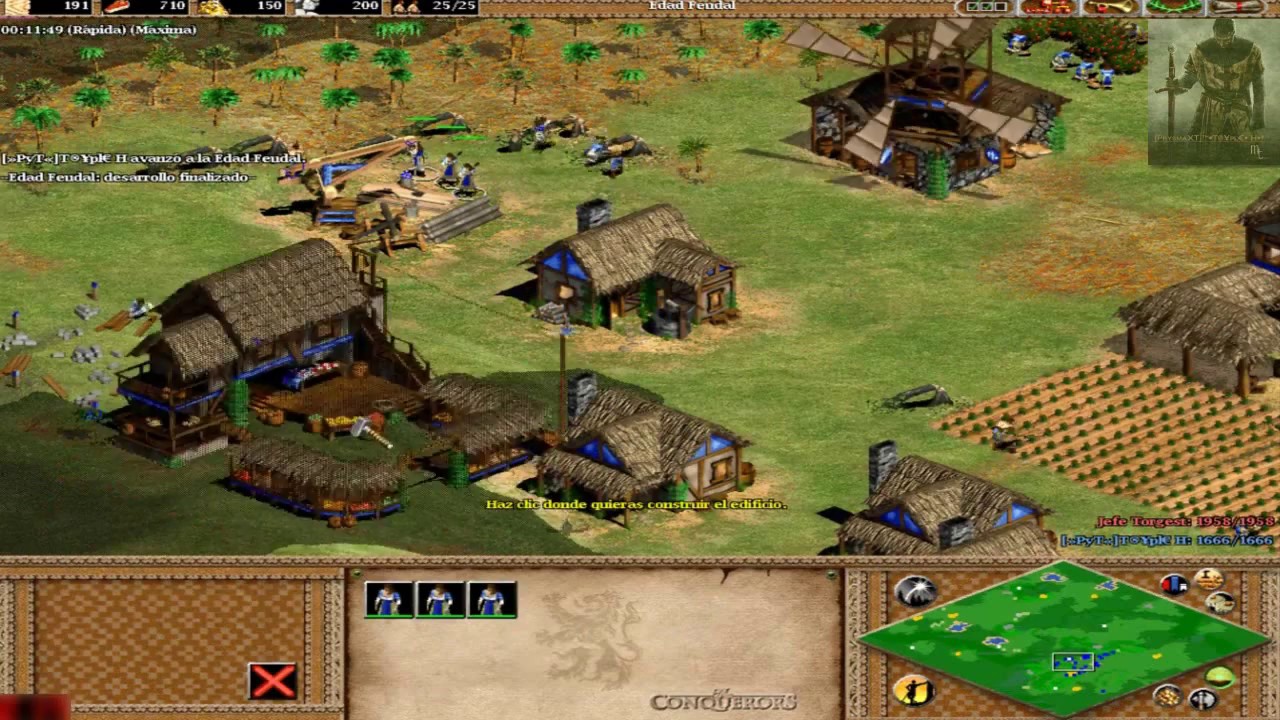 AOE 2 Conquerors-Fast Castle 15 mins/ Pasar a castillos rapido 15 minutos- By triple h