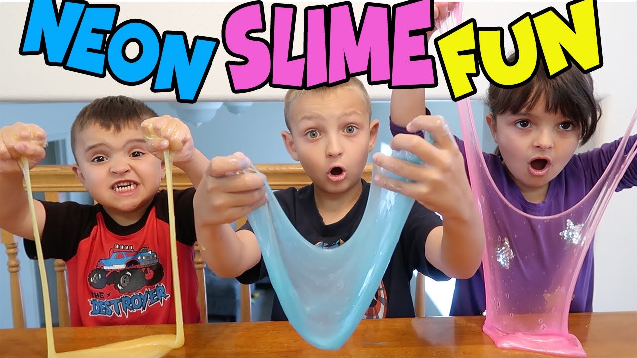 STUCK IN NEON SLIME!