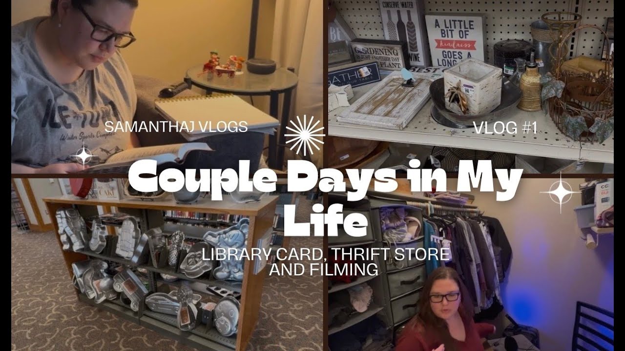 A Cozy Day Getting My First Library Card 📚 Thrifting & Filming My Second Channel